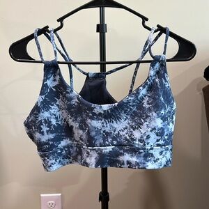 Matching sports bra and bike shorts